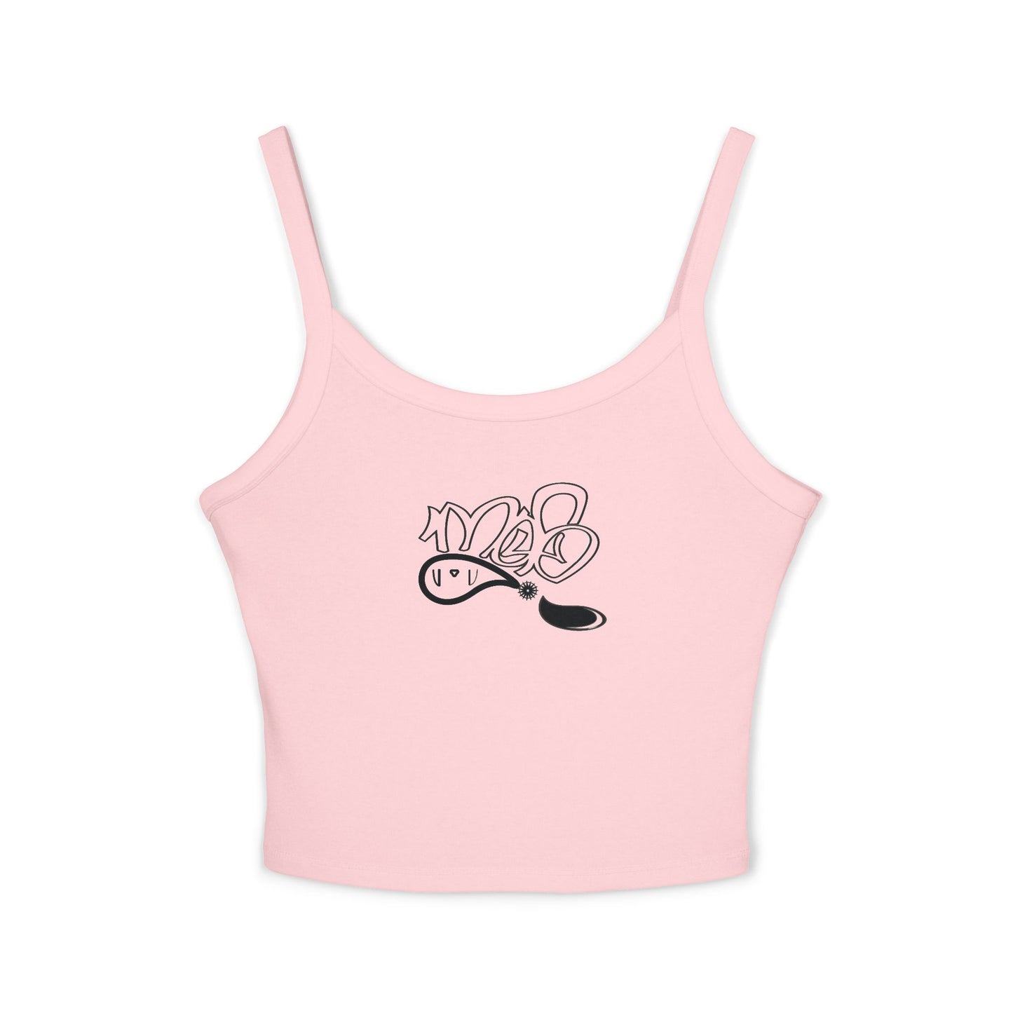 Stylish Women's Spaghetti Strap Tank Top - Casual, Summer Outfit, Beachwear, Comfortable, Everyday Wear, Unique Design