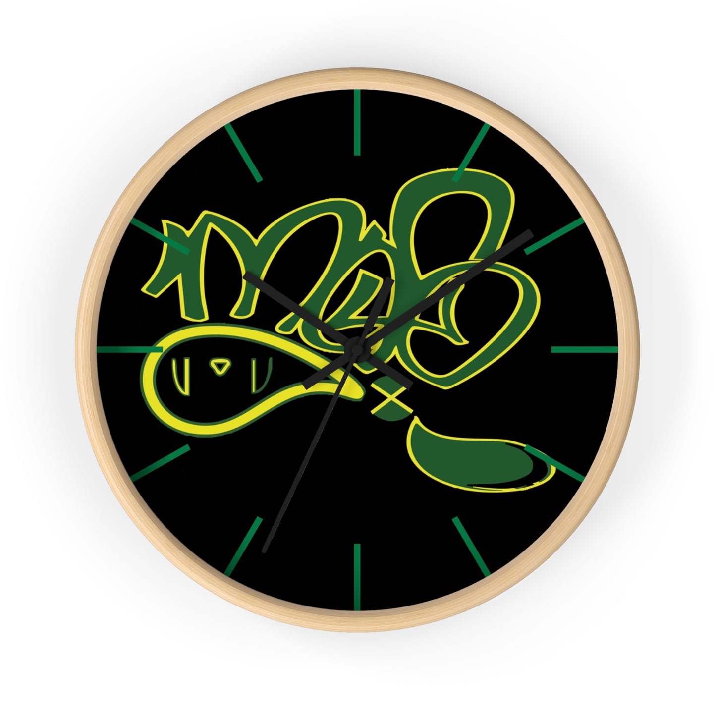 Modern Graffiti Wall Clock - Urban Art Decor, Stylish Timepiece for Home & Office, Unique Gift, Clock for Hip Hop Lovers
