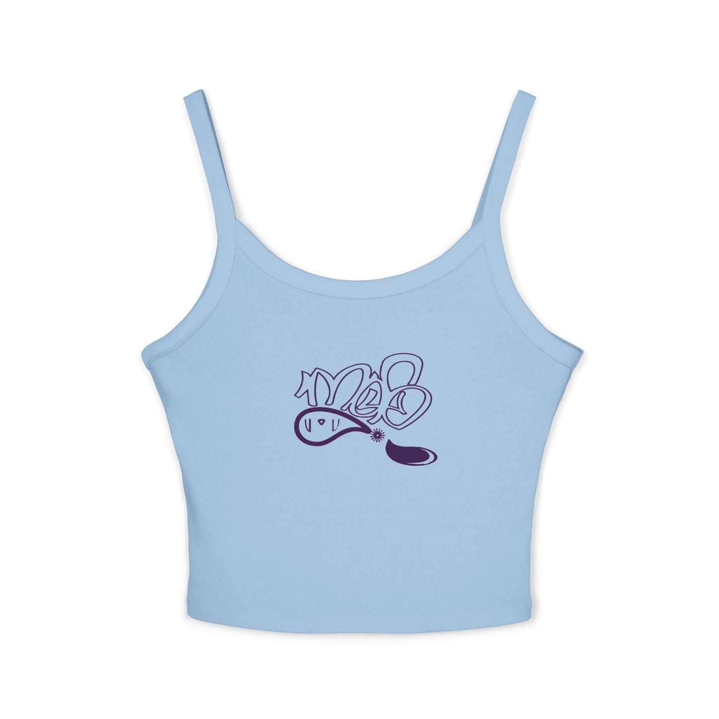 Chic Women's Spaghetti Strap Tank Top with Fun Graphic, Summer Essential, Casual Wear, Festival Clothing, Vacation Top, Gift for Her