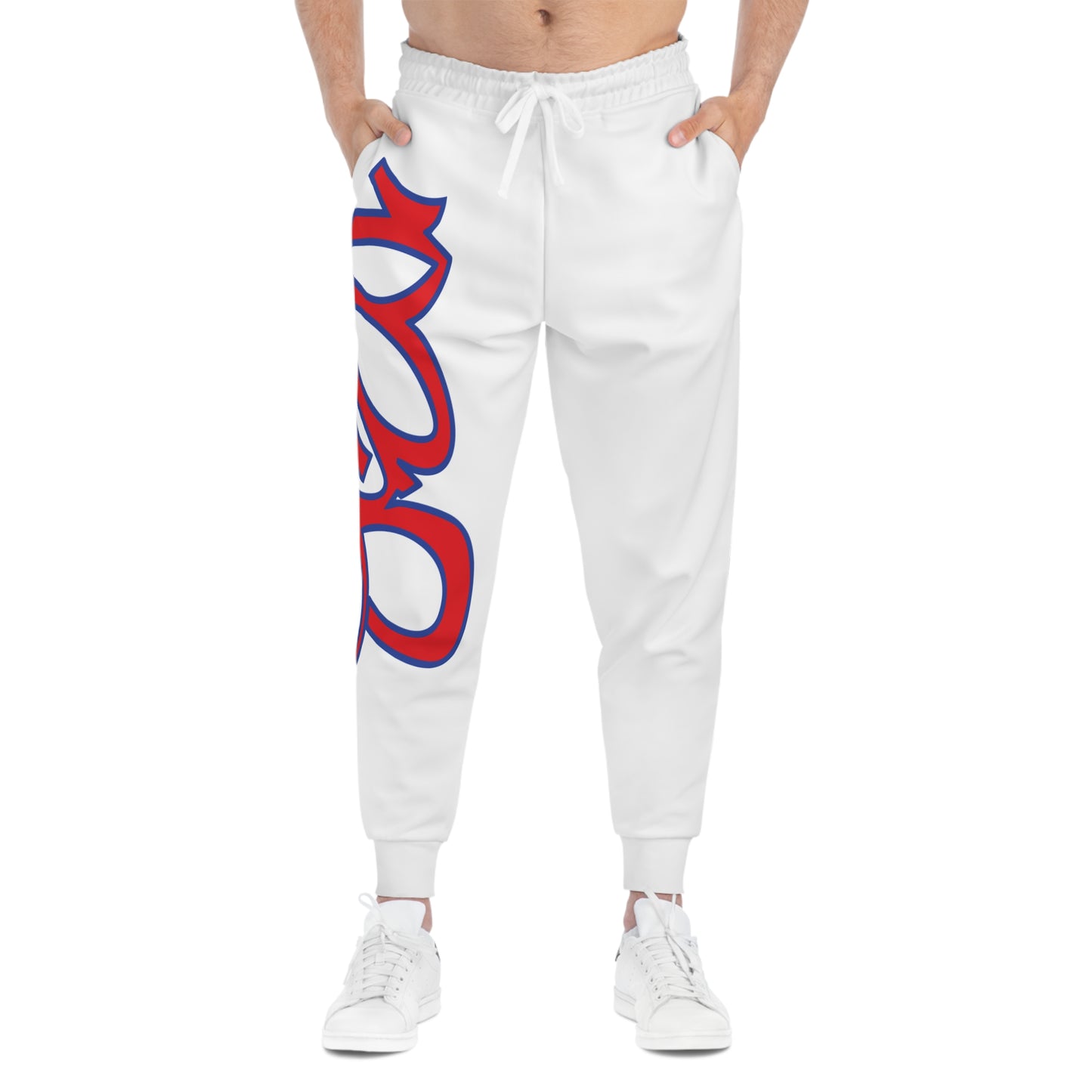 Athletic Joggers with Bold Graphic Design, Sportswear for Active Lifestyles, Casual Comfort, Gym, Athleisure Wear, Gift for Fitness Lovers