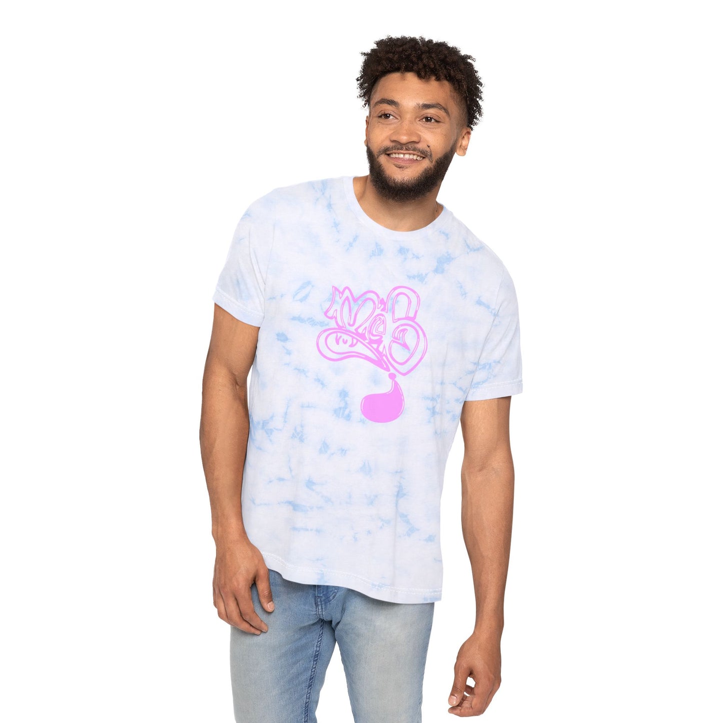 Unisex Tie-Dye Graphic Tee, Unique Fashion T-shirt, Trendy Summer Style, Casual Wear, Gift for Friends