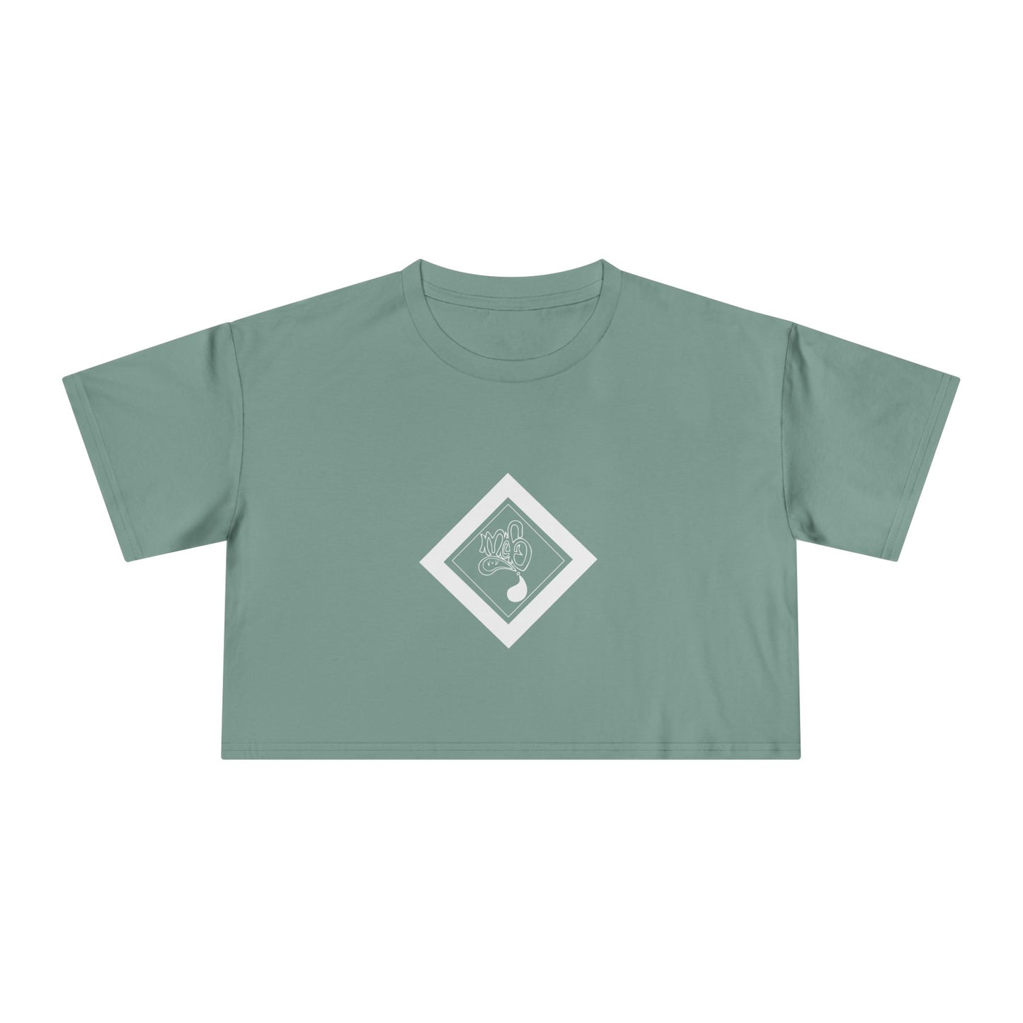 Vibrant Women's Crop Tee, Casual Summer Top, Streetwear, Festival Clothing, Gift for Her