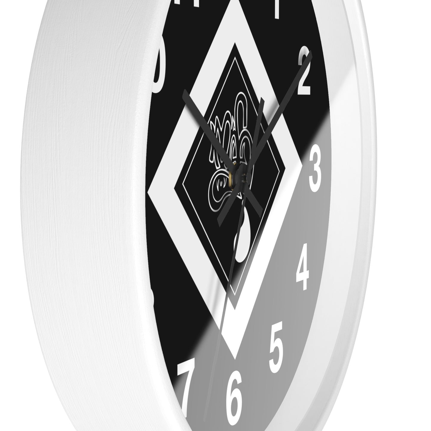 Modern Black Wall Clock with Unique Design, Home Decor, Gift for Him/Her, Office Clock, Wall Art, Minimalist Style