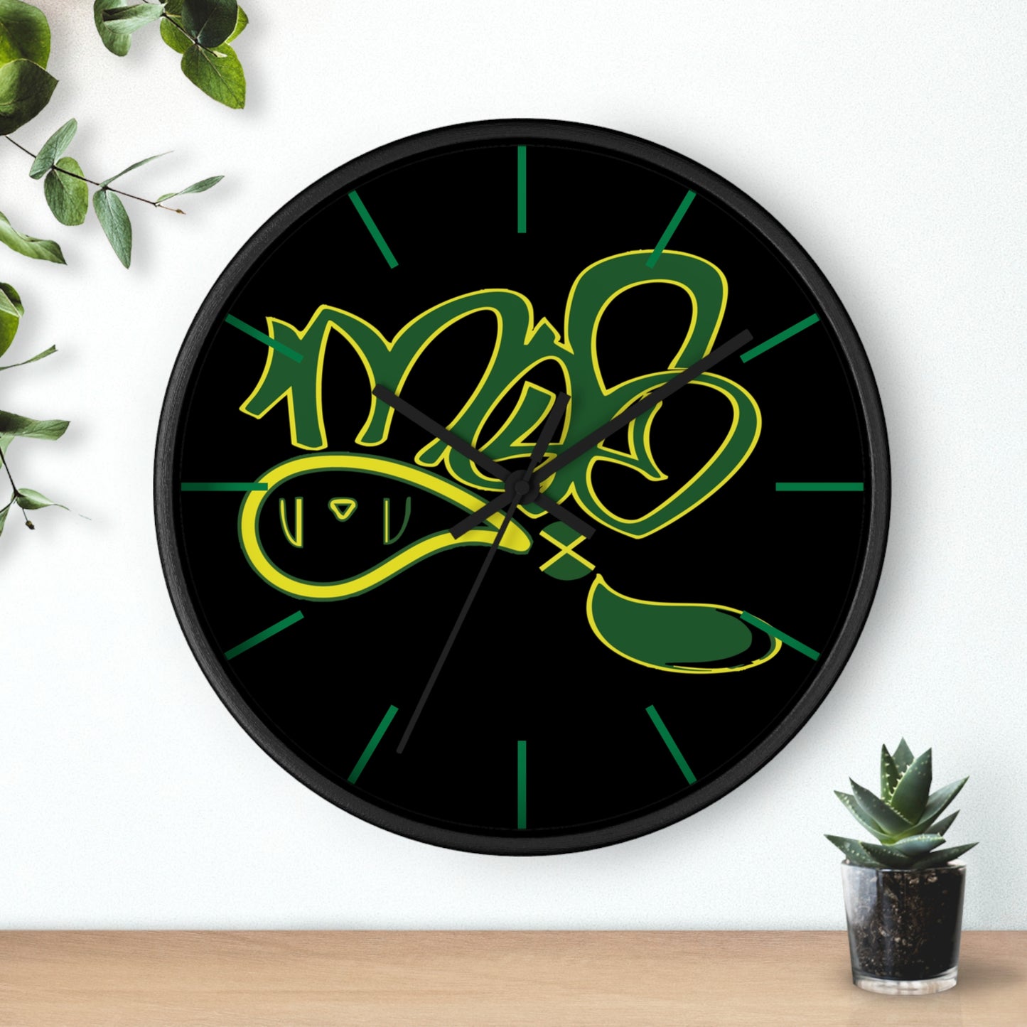 Modern Graffiti Wall Clock - Urban Art Decor, Stylish Timepiece for Home & Office, Unique Gift, Clock for Hip Hop Lovers
