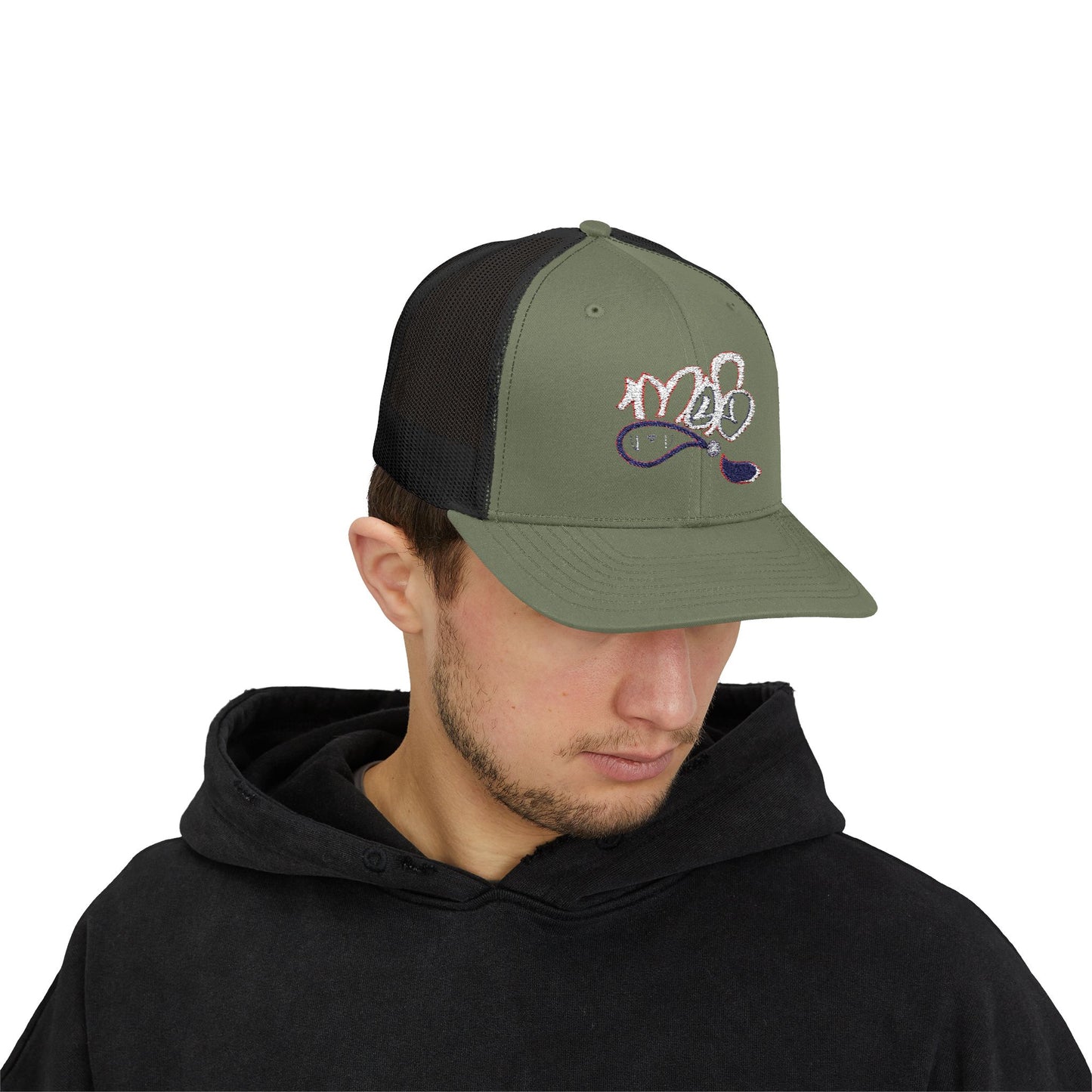 Sparkling Script Snapback Trucker Cap, Stylish Cap for Outdoor Events, Personalized Gift, Casual Wear, Festivals, and Birthdays