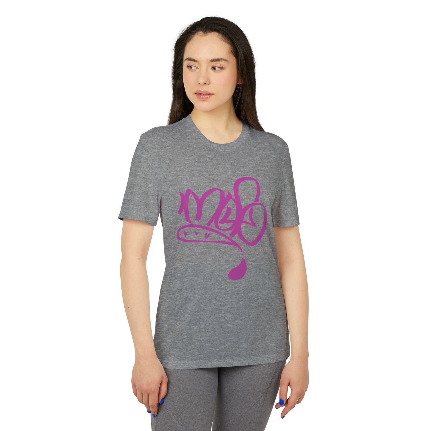 Unisex Sport T-shirt with Graffiti Design, Athletic Shirt, Casual Wear, Fitness Outfit, Trendy Workout Tee