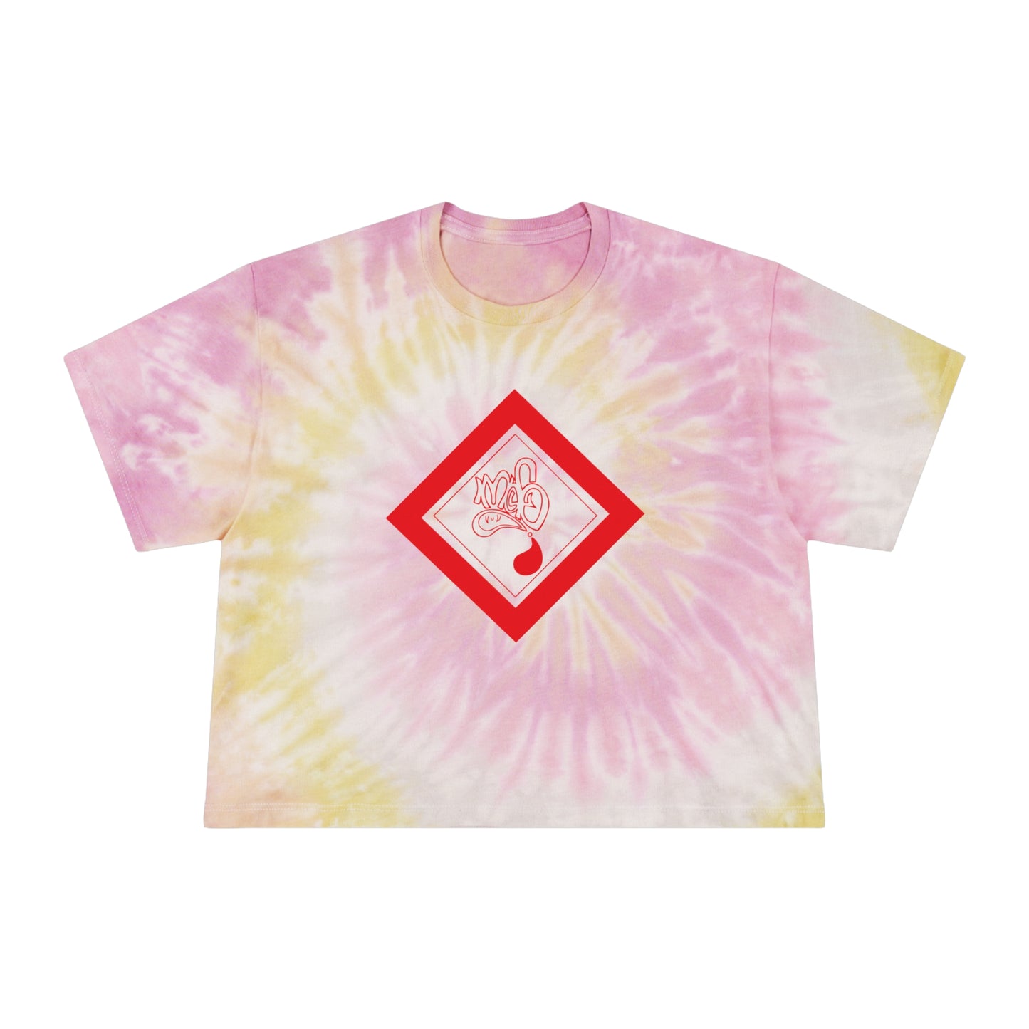 Women's Tie-Dye Crop Tee, Stylish Summer Top, Casual Wear, Festival Outfit, Fun Gift, Beach Day Essential
