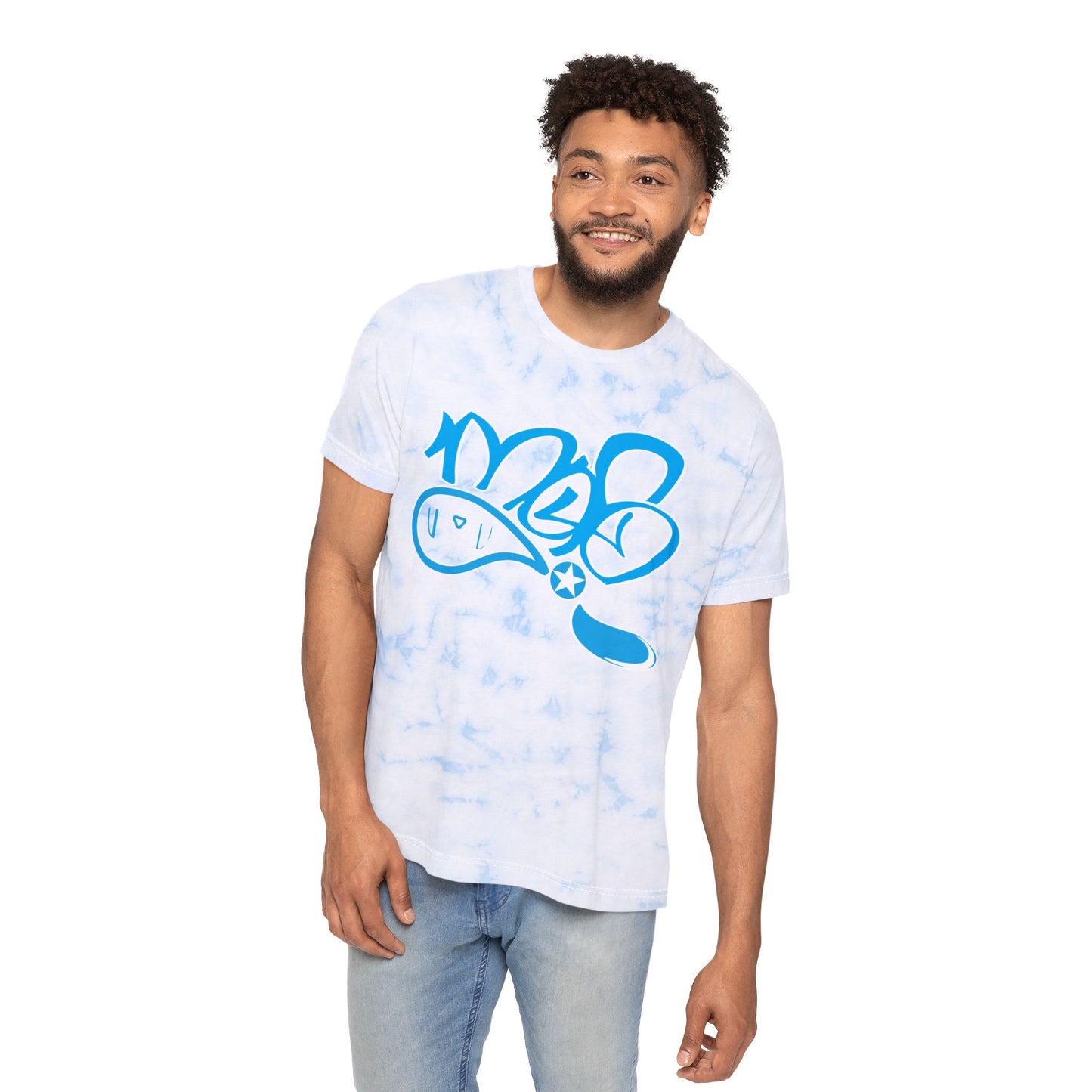 Unisex Tie-Dyed Tee with FWD Fashion Vibe, Trendy Summer Shirt, Unique Gift for All, Festival Wear, Unisex Casual Top