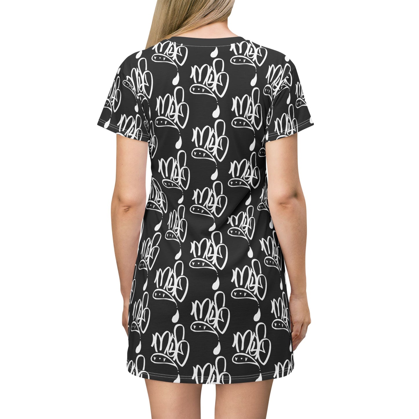 Chic Graphic T-Shirt Dress, Casual Everyday Wear, Fun Summer Dress, Cute Festival Outfit, Trendy Graphic Dress