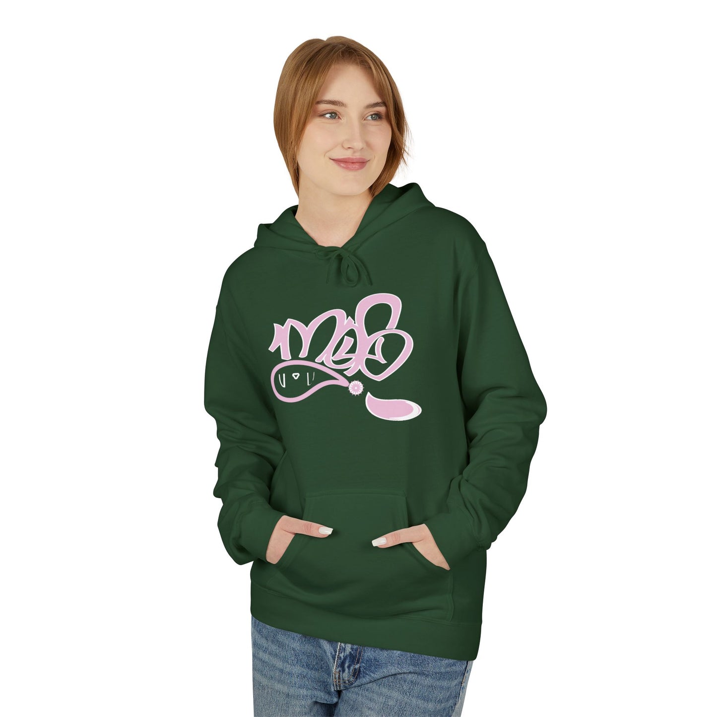 Trendy Softstyle Fleece Hoodie - Cozy Streetwear, Graffiti Art Design, Perfect for Casual Outings, Gift for Friends, Fall Fashion Essential