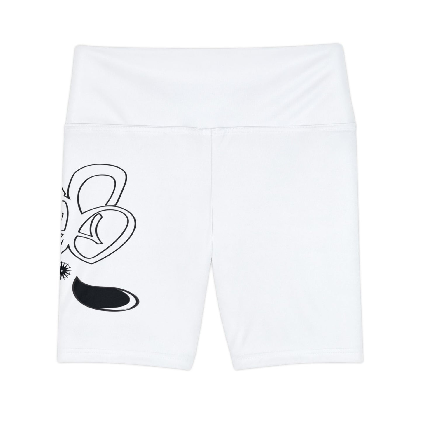 Chic Women's Workout Shorts with Fun Prints, Athletic Apparel, Gym Wear, Casual Shorts, Summer Fitness Gear