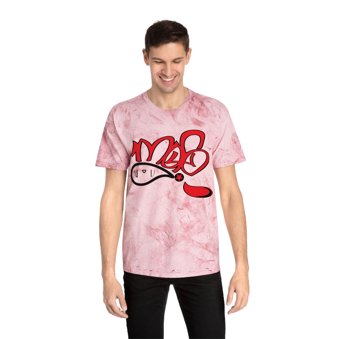 Color Blast Graphic Tee for Festival Vibes, Unisex T-Shirt, Streetwear, Summer Fashion, Creative Expression, Casual Style