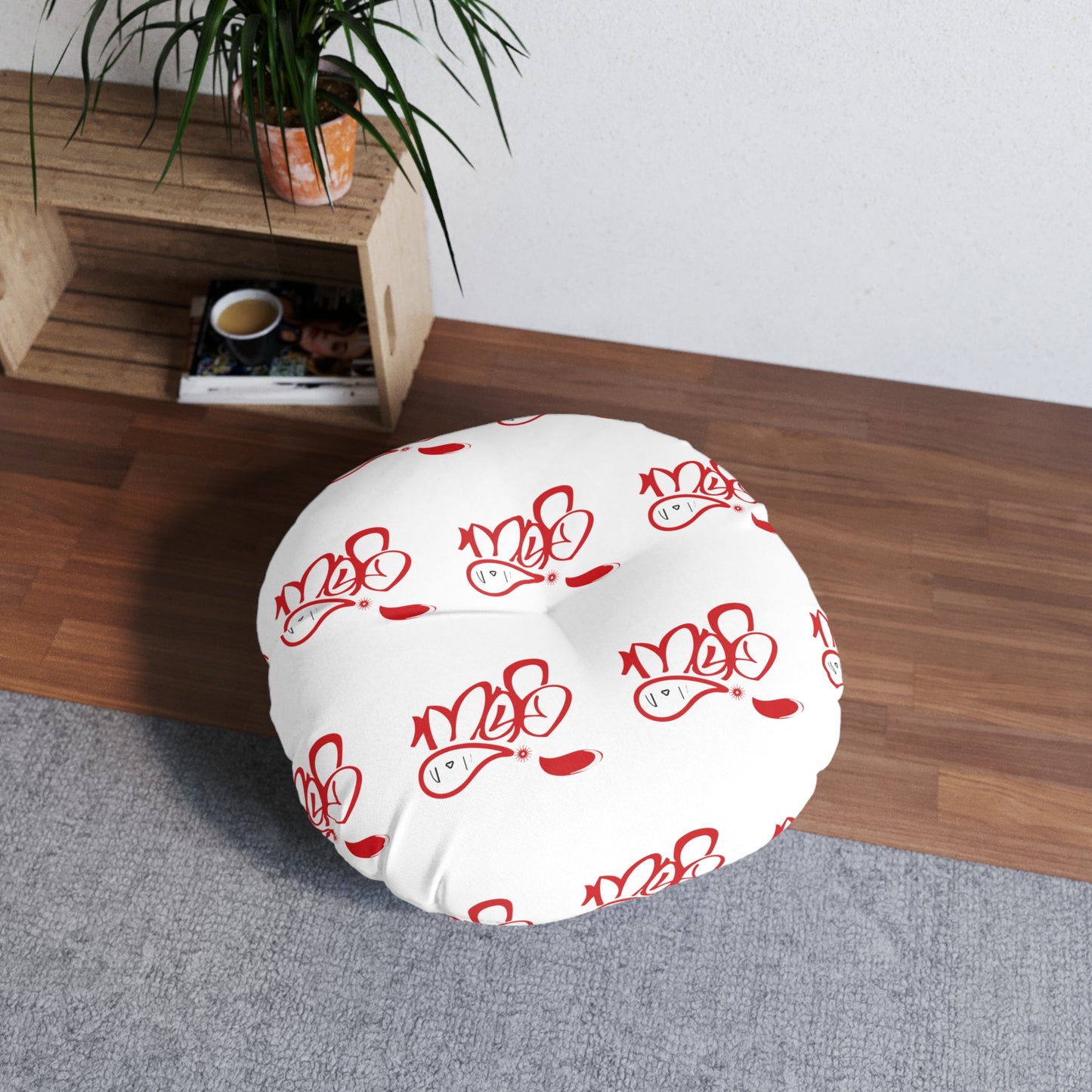 Tufted Floor Pillow, Round for Cozy Living Spaces, Perfect for Relaxation, Boho Decor, Home Accents, Gift Idea for Friends