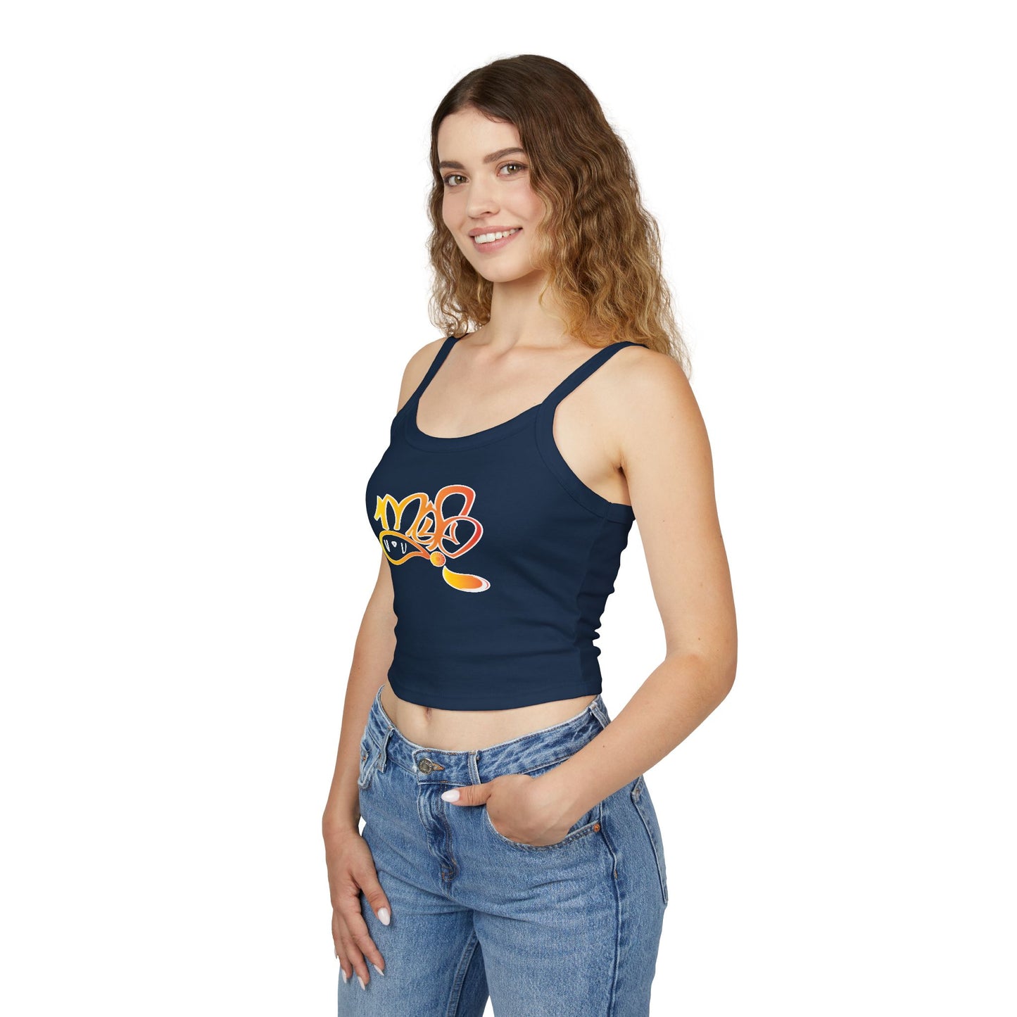 Stylish Women's Spaghetti Strap Tank Top | Trendy Summer Top, Casual Wear, Beach Vacation, Graphic Design, Gift for Her