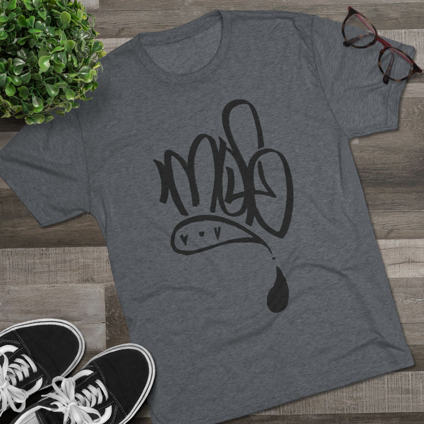 Urban Art Unisex Crew Tee, Trendy Graphic Tee, Streetwear Shirt, Casual Wear, Gift for Artists, Summer Style