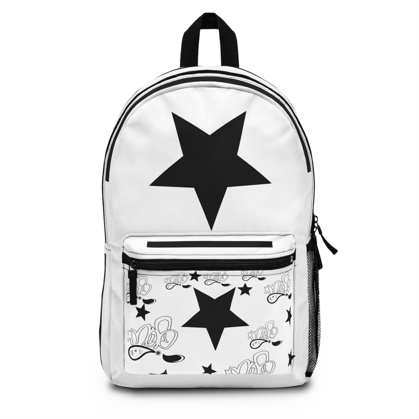 Stylish Star-Print Backpack for Trendy Individuals, School Backpack, Travel Bag, Daily Use, Gift for Students