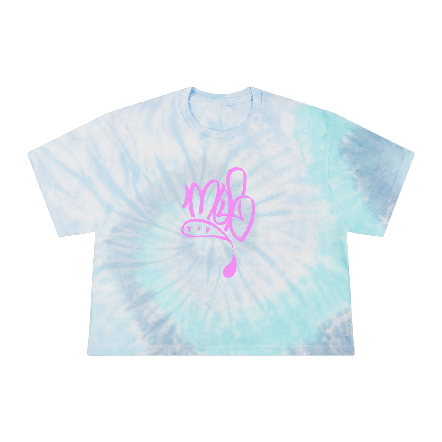 Chill Women's Tie-Dye Crop Tee, Summer Style, Boho Fashion, Relaxed Fit, Gift for Her, Casual Wear