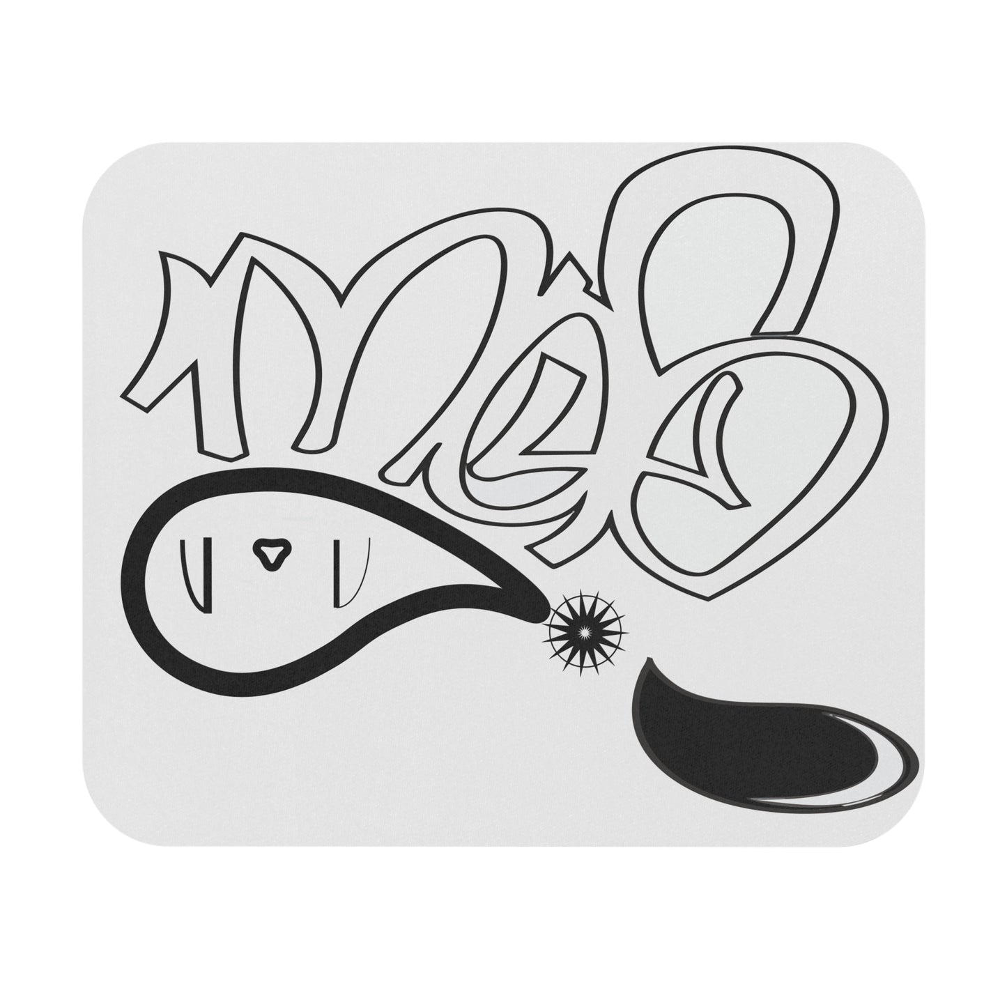 Stylish Mouse Pad with Unique Graffiti Design, Desk Accessory for Gamers & Creatives, Ideal Gift for Home & Office Decor