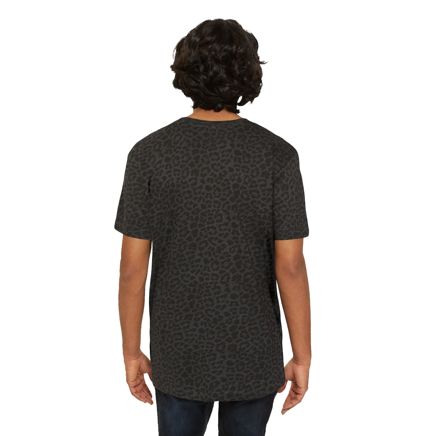 Urban Jungle Men's Fine Jersey Tee - Leopard Print, Casual Wear, Gift for Him, Trendy Fashion, Summer Style