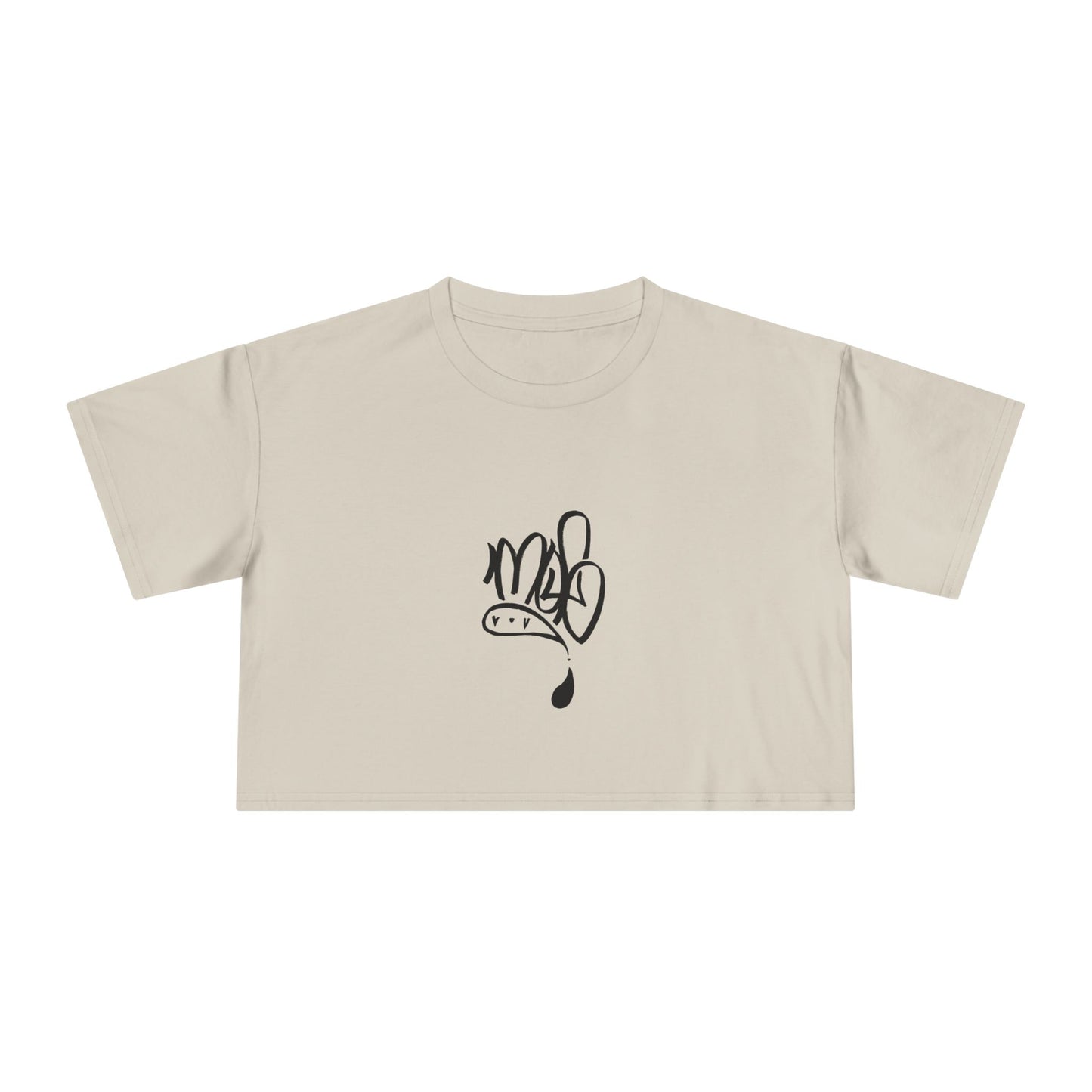Trendy Women's Crop Tee with Unique Design, Casual Summer Top, Streetwear, Gift for Her, Graphic Tee