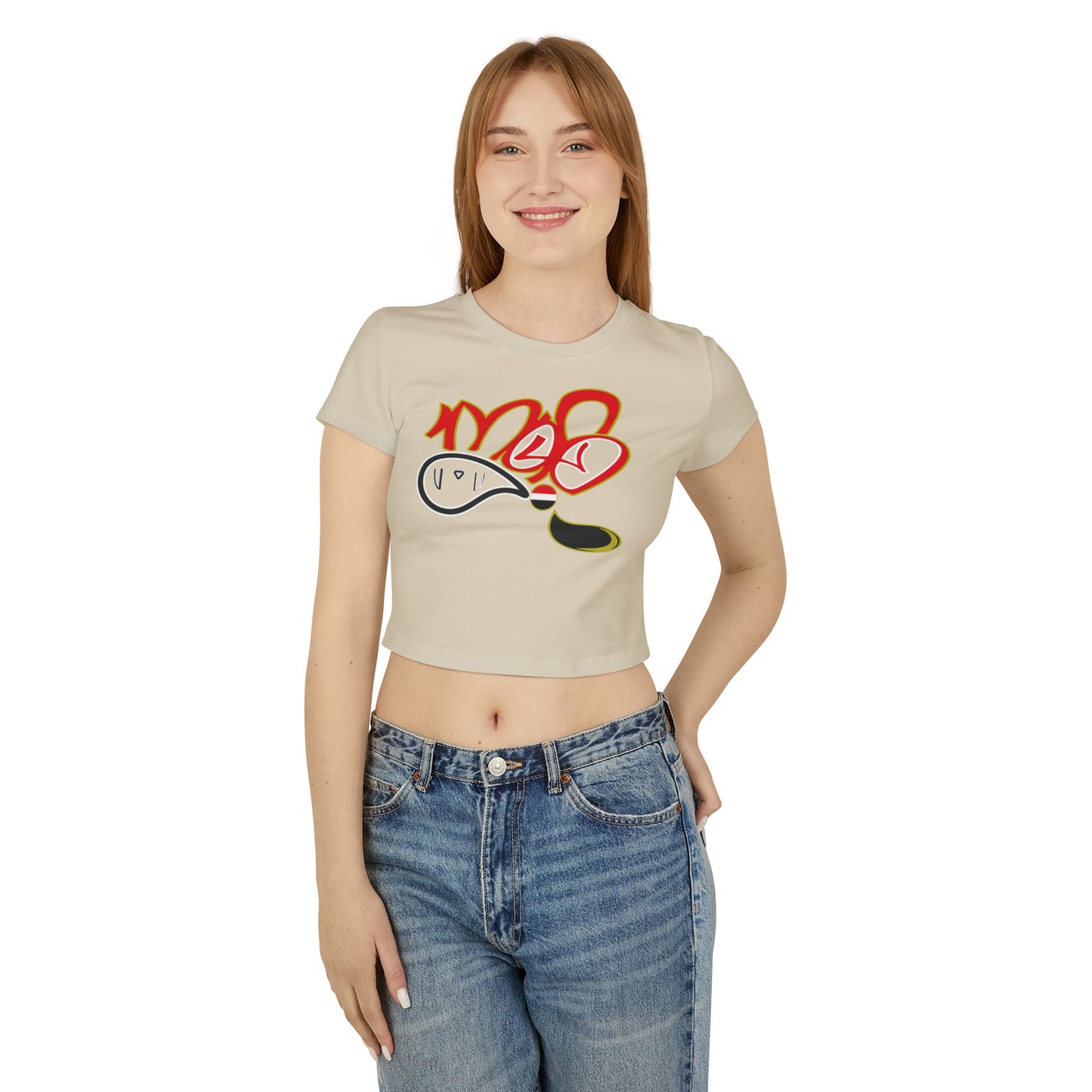 Stylish Women's Baby Tee with Fun Design, Vintage Graphic Top, Casual Summer Wear, Perfect Gift for Friends, Trendy Graphic Tee
