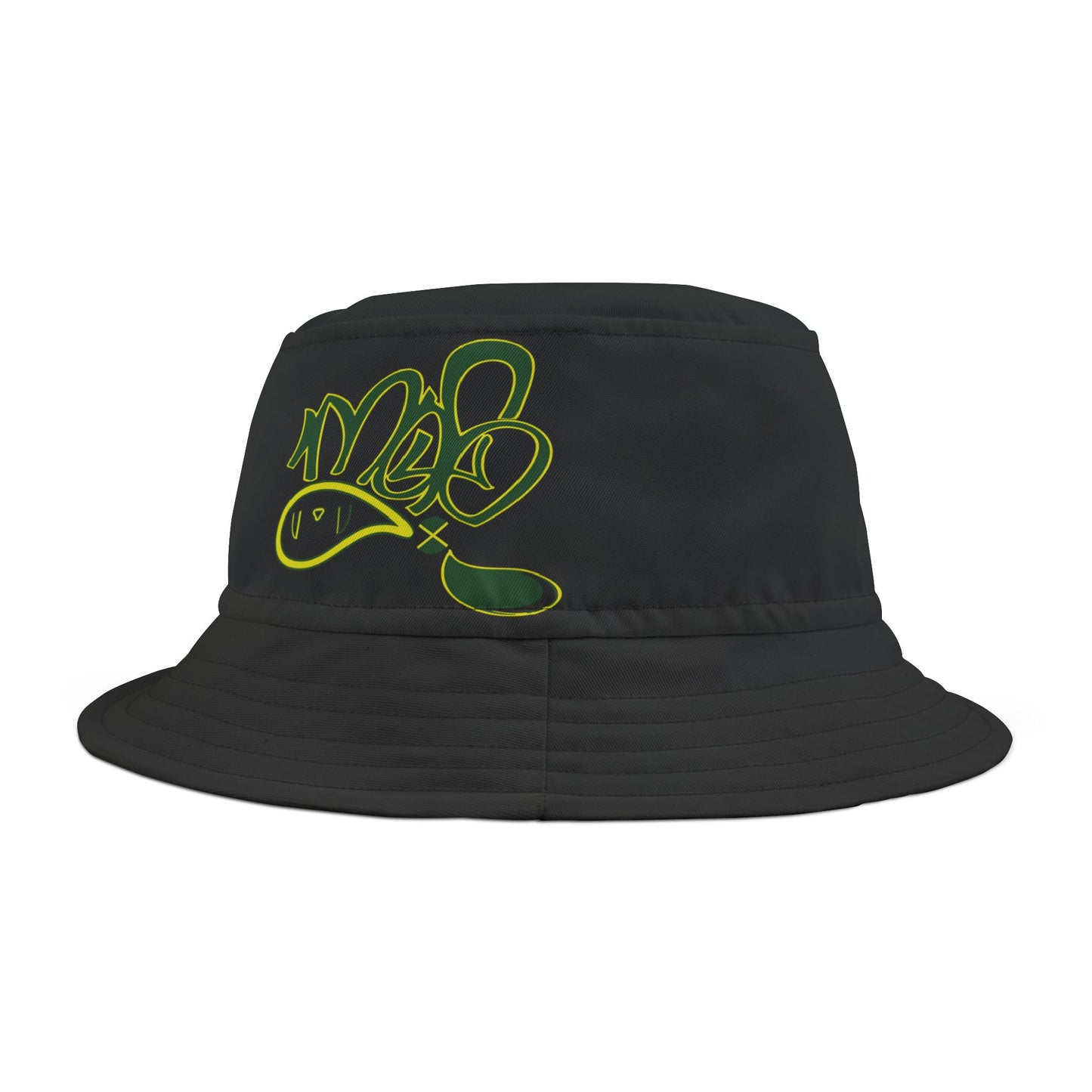 Trendy Graffiti Bucket Hat, Streetwear Accessory, Summer Fashion, Unisex Outdoor Hat, Festival Headwear, Gift Idea