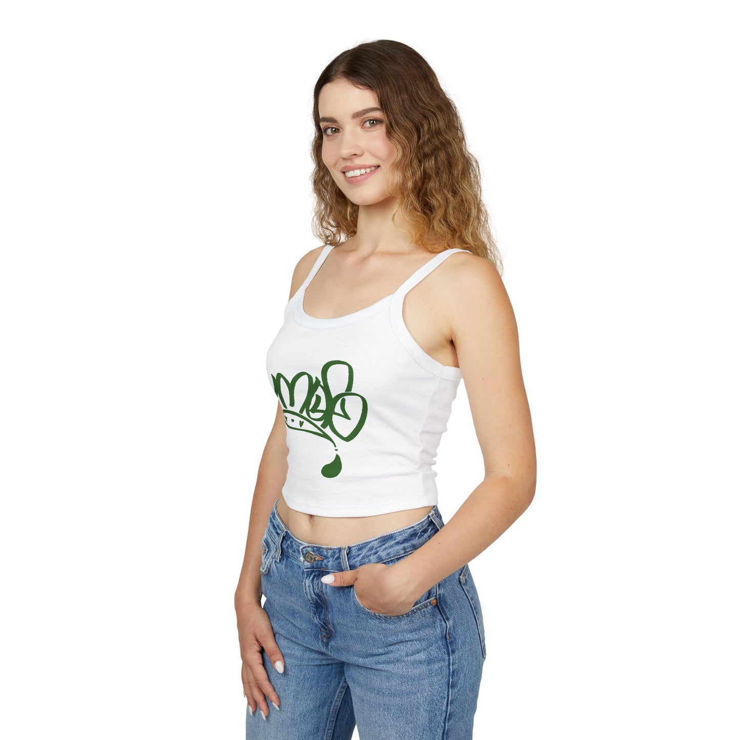 Stylish Women's Spaghetti Strap Tank Top with Unique Graphic, Summer Outfit, Beachwear, Casual Fashion, Lounge Wear