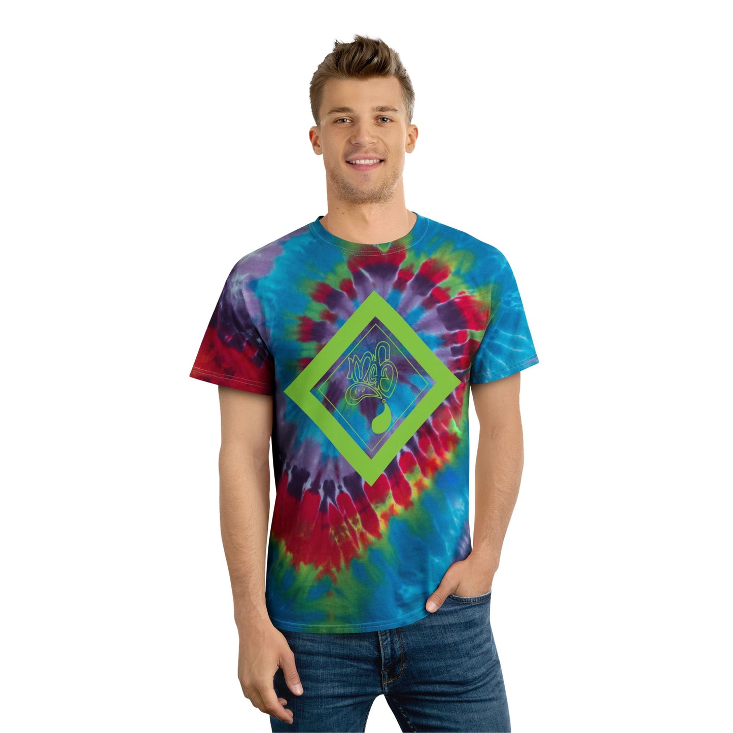 Vibrant Tie-Dye Tee - Colorful Spiral Design, Boho Style T-Shirt, Summer Vibes, Festival Wear, Retro Fashion, Gift for Friends