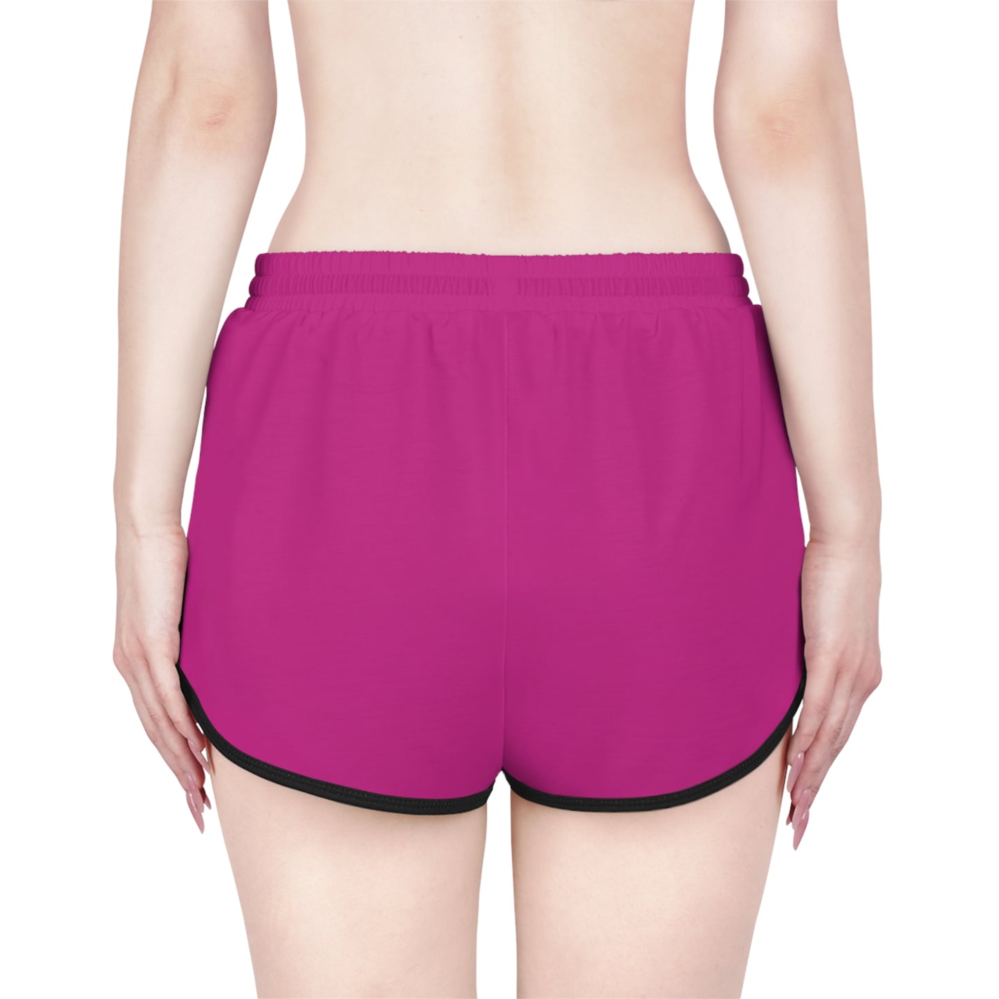 Vibrant Women's Relaxed Shorts - Fun & Comfy Beachwear, Travel Essentials, Casual Summer Wear, Gym Shorts, Pink AOP Design