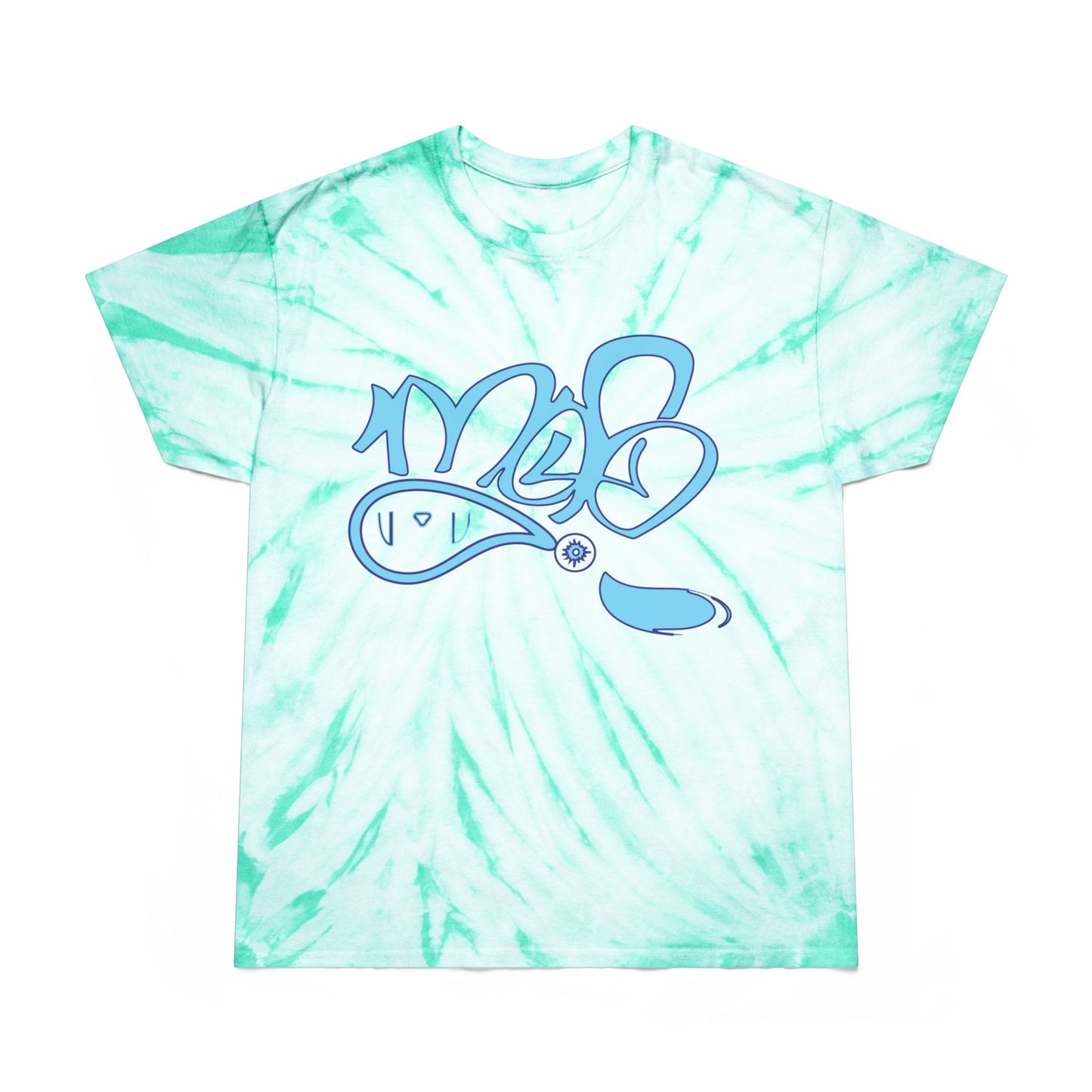 Sunny Cyclone Tie-Dye Tee for Casual Vibes, Summer Fun T-Shirt, Festival Outfit, Gift for Teens, Retro Style Tee
