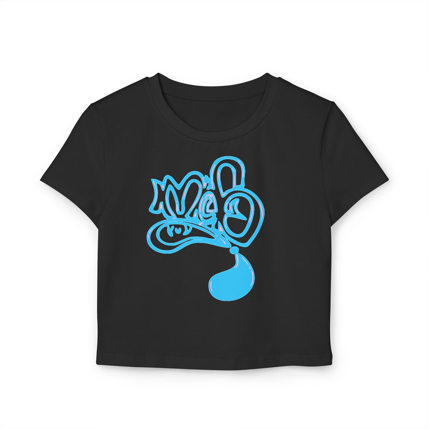 Stylish Women's Baby Tee with Artistic Design, Casual Top, Trendy Everyday Wear, Gift for Her, Summer Essential