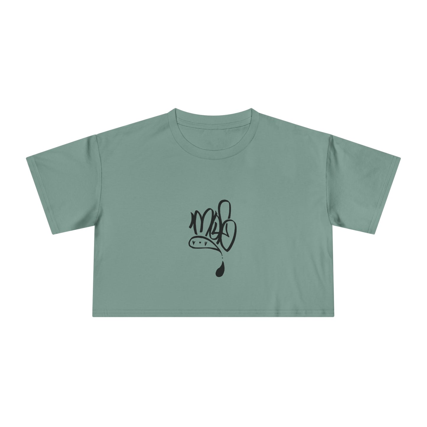 Trendy Women's Crop Tee with Unique Design, Casual Summer Top, Streetwear, Gift for Her, Graphic Tee