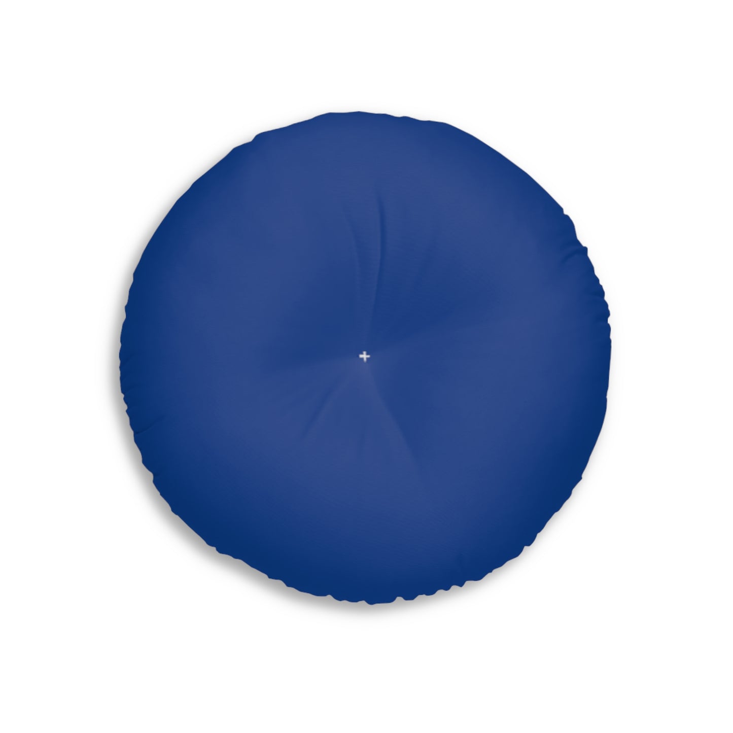 Cozy Tufted Floor Pillow, Round | Funky Blue Decorative Cushion for Living Room, Bedroom, and Meditation
