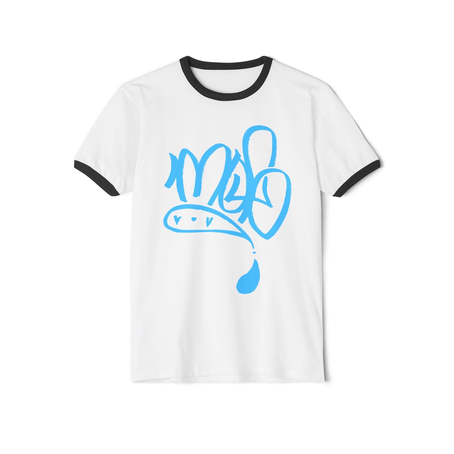 Unisex Graphic Ringer T-Shirt, Casual Cool Tee, Streetwear, Everyday Wear, Unique Art Shirt, Gift for Him/Her