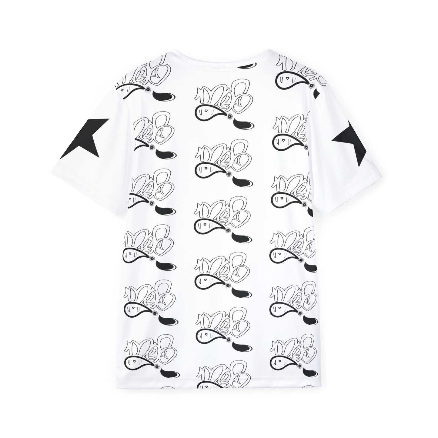 Men's Athletic Jersey with Star Accents, Sportswear, Activewear, Gift for Sports Lovers, Casual Everyday Wear, Ultimate Fan Gear