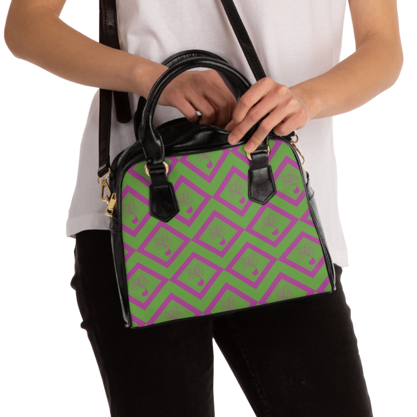Stylish Shoulder Handbag with Geometric Design, Chic Purse, Everyday Tote, Trendy Accessory, Perfect Gift for Her