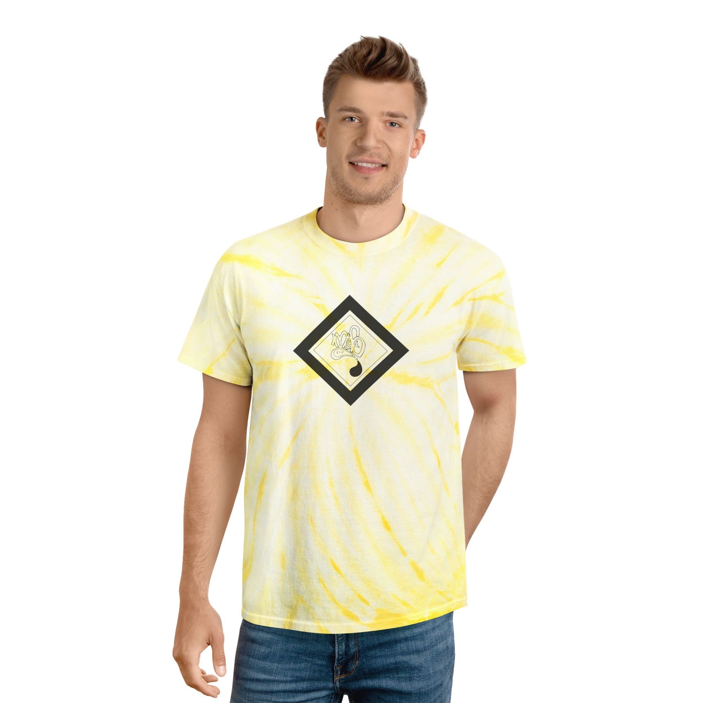 Sunny Cyclone Tie-Dye Tee, Boho Style T-Shirt, Summer Vibes Shirt, Festival Outfit, Casual Wear, Unisex Tee, Unique Gift