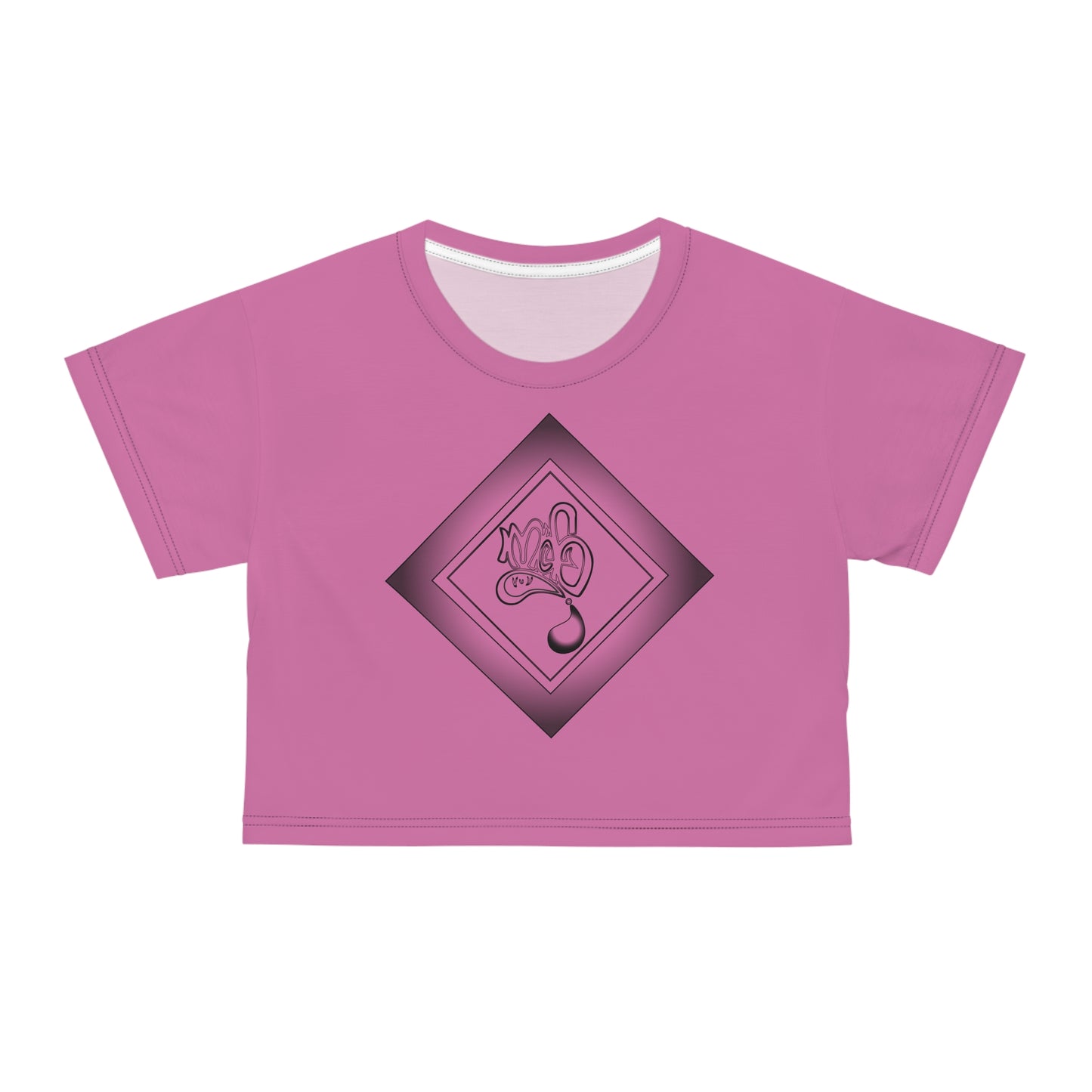 Stylish AOP Crop Tee for Trendy Vibes, Perfect for Summer Days, Casual Wear, Festival Fashion, Gift for Her, Unique Graphic Tee