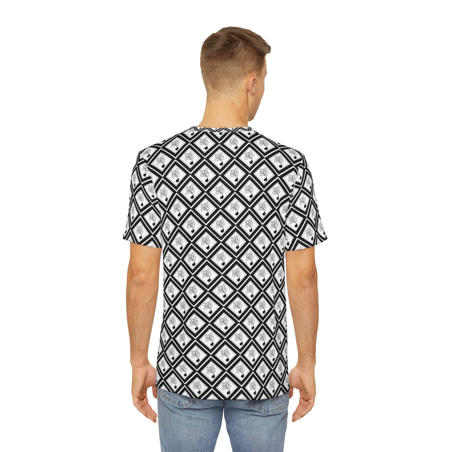 Stylish Geometric Tee: Perfect for Casual Wear, Gifts, Summer Events, Graphic T-Shirt, Men's Fashion, Birthday Present, Trendy Apparel