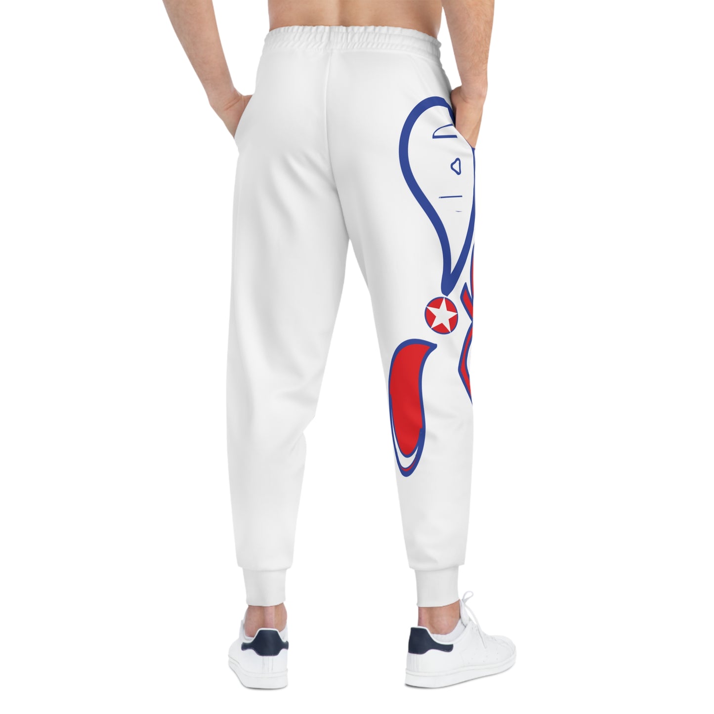 Athletic Joggers with Bold Graphic Design, Sportswear for Active Lifestyles, Casual Comfort, Gym, Athleisure Wear, Gift for Fitness Lovers