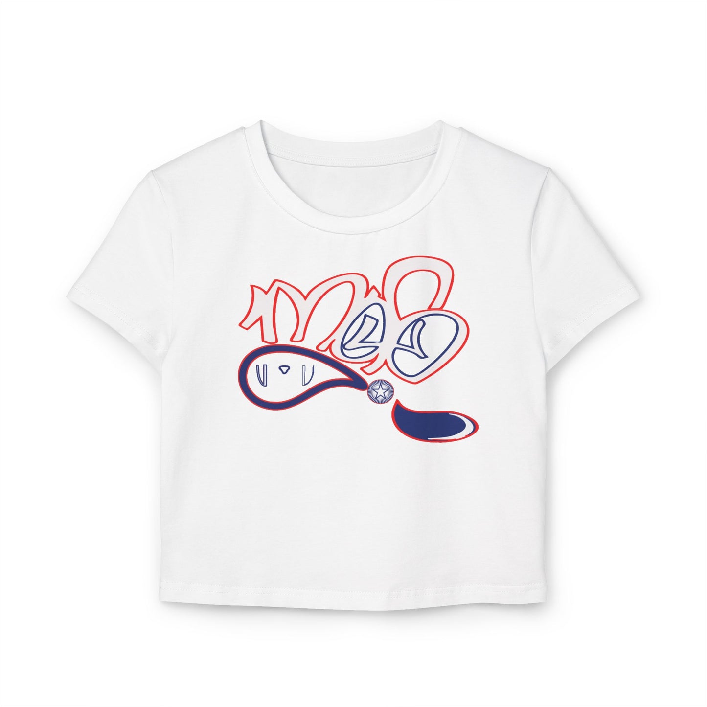 Cute Women's Baby Tee with Colorful Design, Stylish Summer Fashion, Graphic Top, Casual Tee, Gift for Her