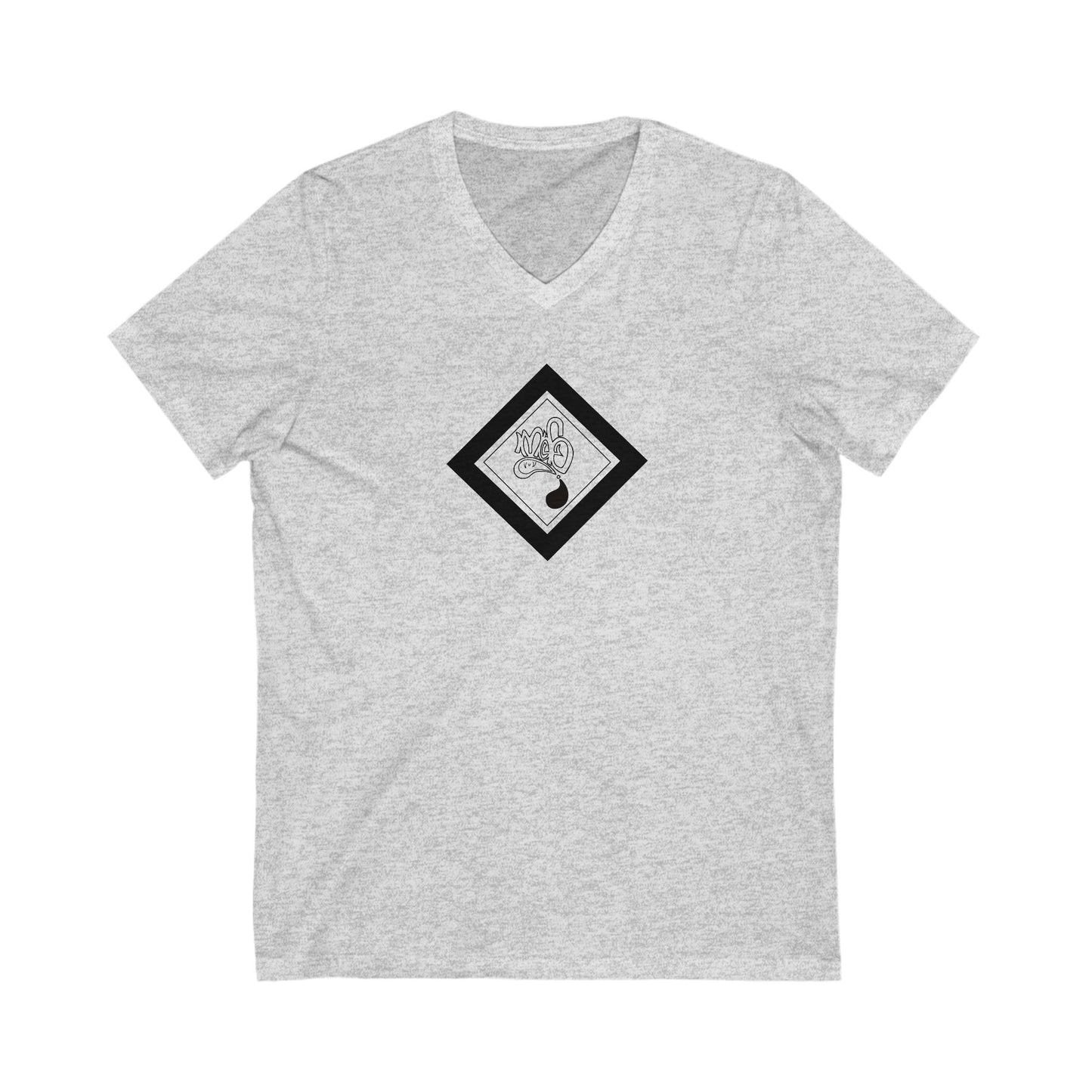 Relaxed V-Neck Graphic Tee, Casual Tee for Everyday Wear, Gift for Friends, Ideal for Relaxation, Summer Vibes