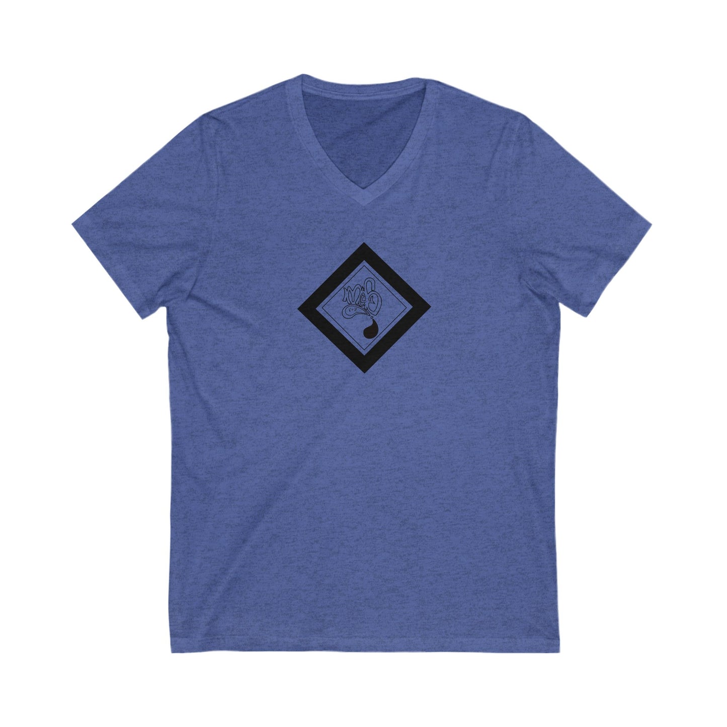 Relaxed V-Neck Graphic Tee, Casual Tee for Everyday Wear, Gift for Friends, Ideal for Relaxation, Summer Vibes