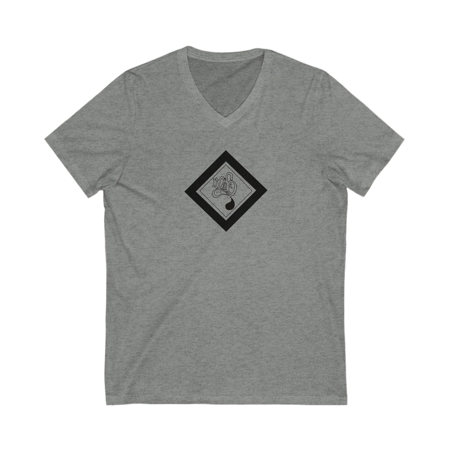 Relaxed V-Neck Graphic Tee, Casual Tee for Everyday Wear, Gift for Friends, Ideal for Relaxation, Summer Vibes