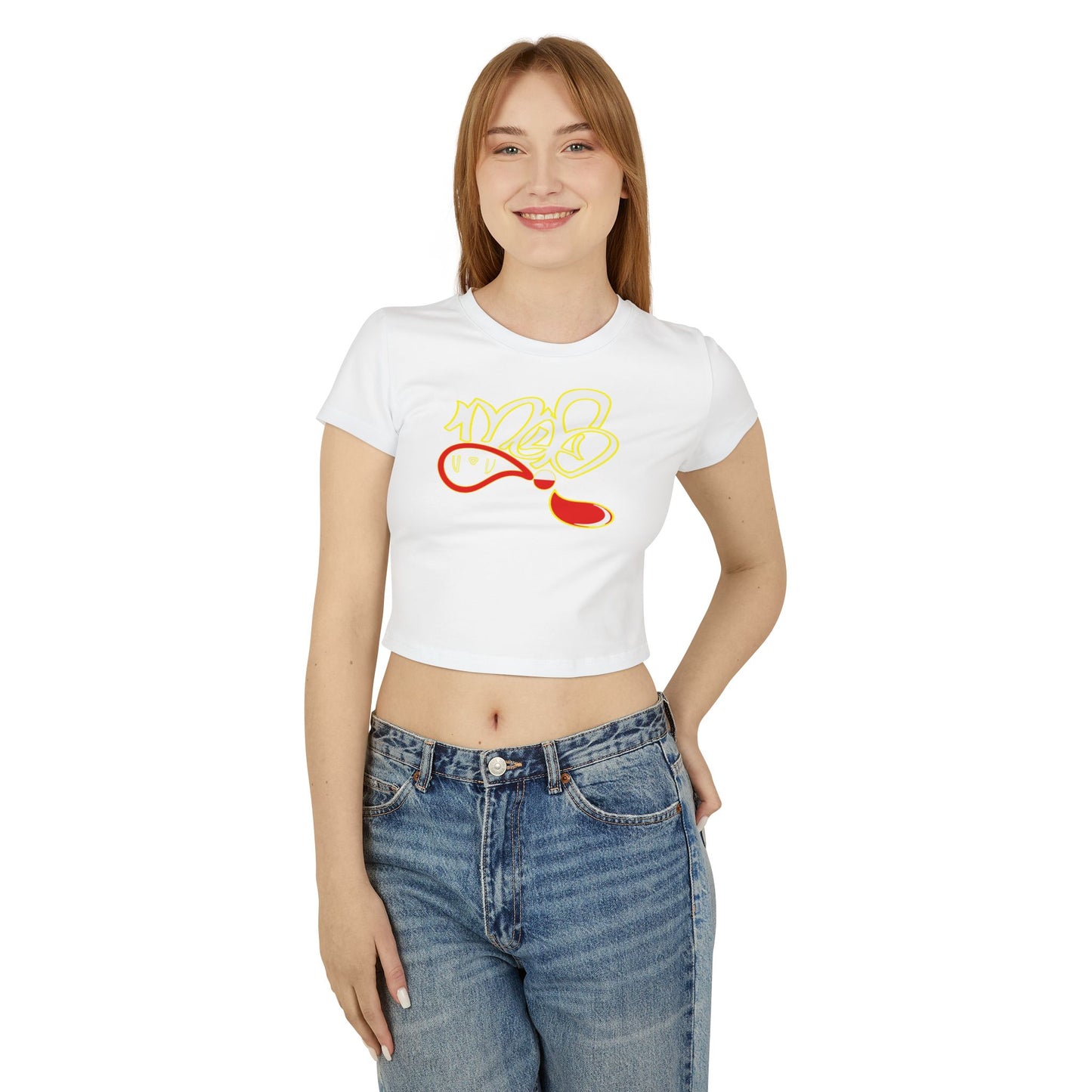 Vibrant Graphic Women's Baby Tee - Perfect for Casual Wear, Gifts, Birthdays, Summer Outings, and Festivals