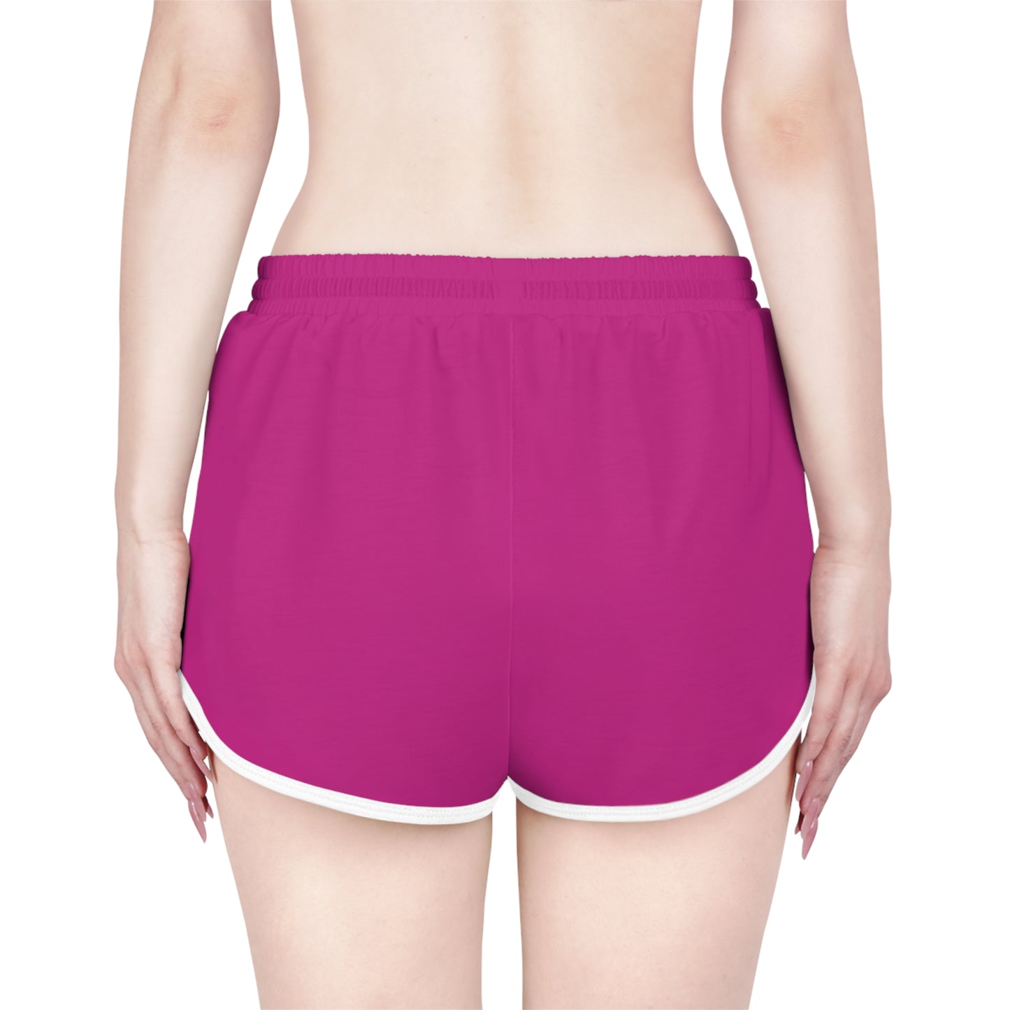 Vibrant Women's Relaxed Shorts - Fun & Comfy Beachwear, Travel Essentials, Casual Summer Wear, Gym Shorts, Pink AOP Design