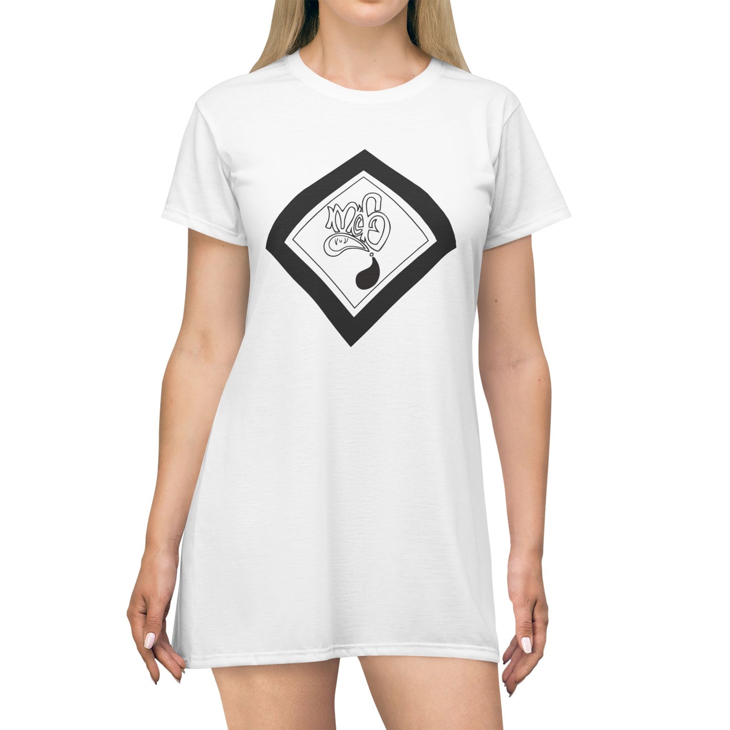 Stylish Graphic T-Shirt Dress, Casual Summer Outfit, Graphic Tee Dress, Trendy Day Dress, Relaxed Fit, Perfect Gift for Her