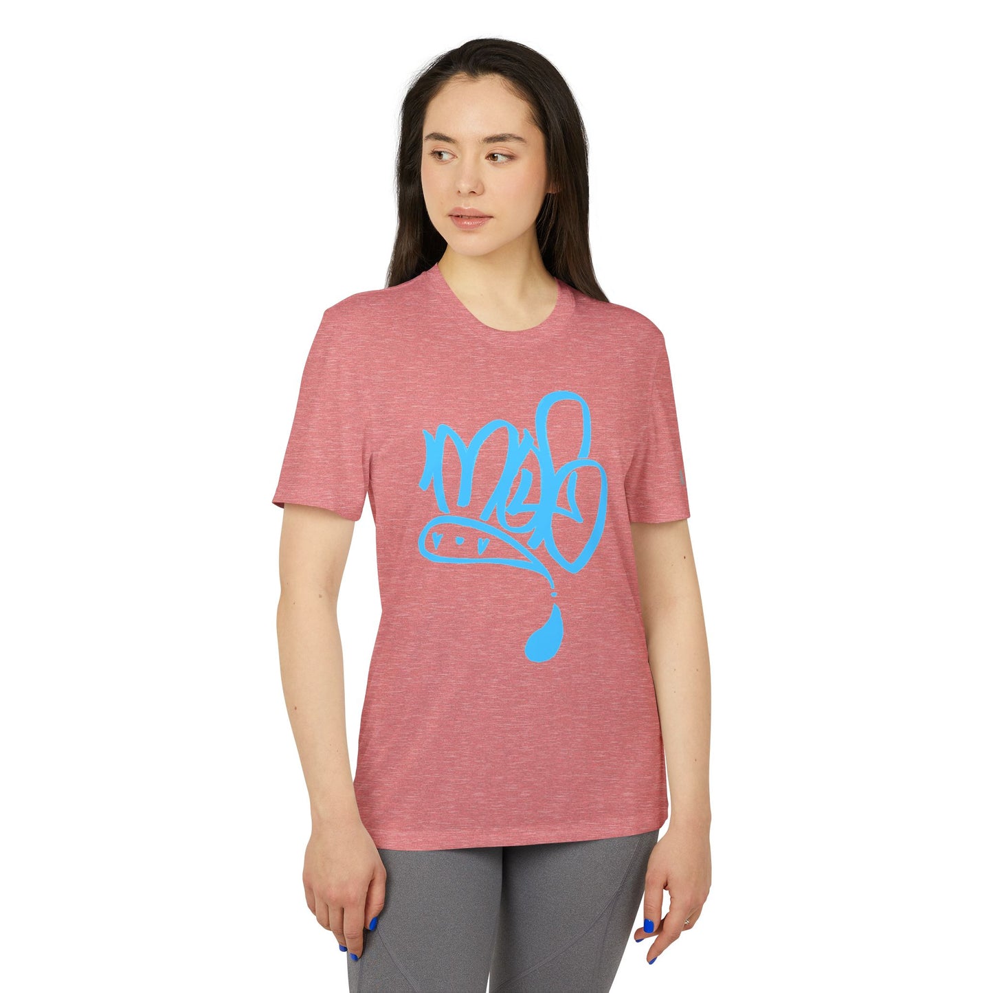 Adidas Graffiti Sport T-Shirt, Unisex Athletic Tee, Streetwear Gift, Activewear for Fitness, Urban Style Apparel, Trendy Workout Top