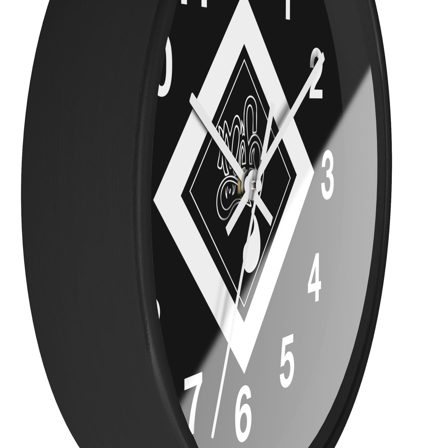 Modern Black Wall Clock with Unique Design, Home Decor, Gift for Him/Her, Office Clock, Wall Art, Minimalist Style