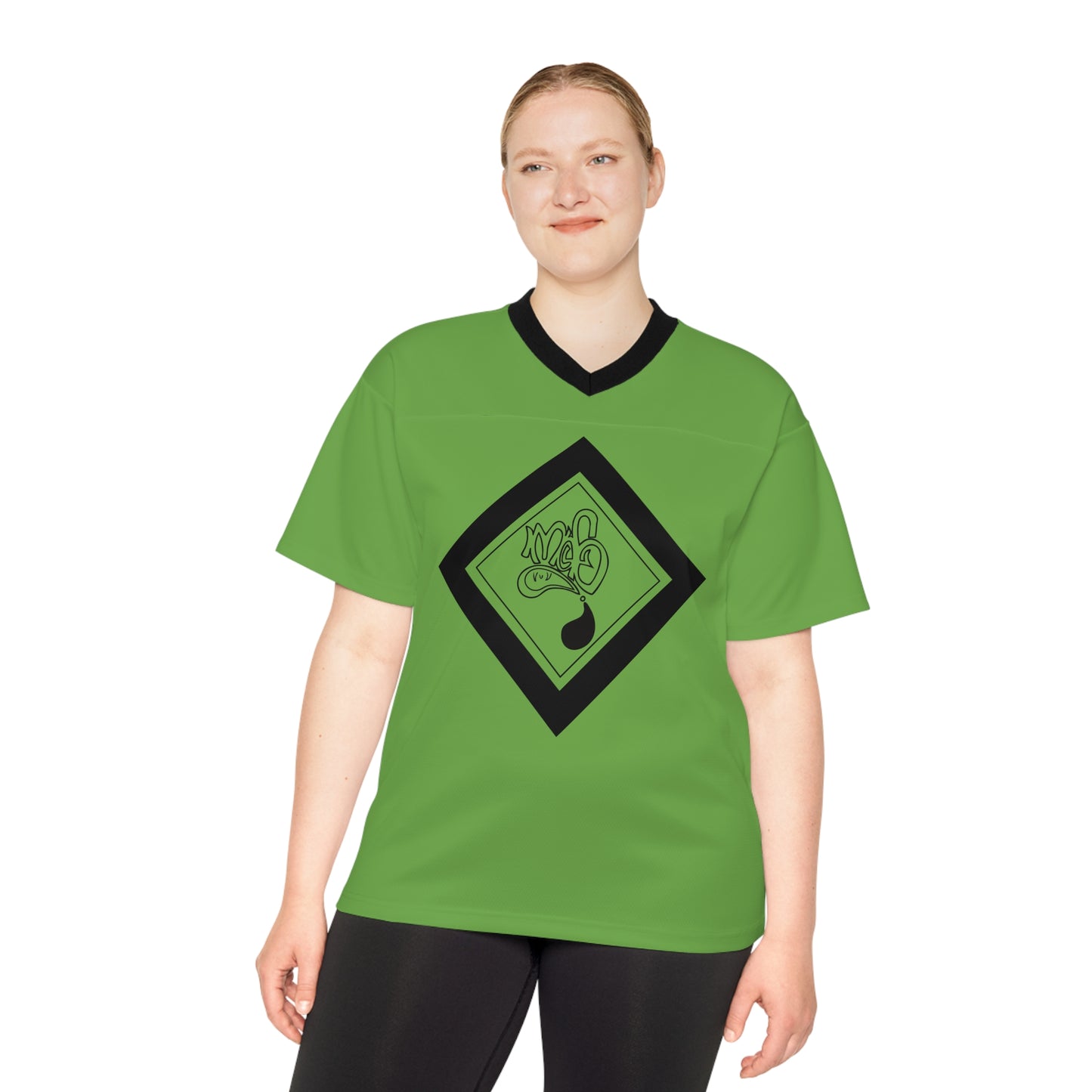 Unisex Football Jersey - Bold Green Statement Tee, Comfortable Sportswear, Ideal for Game Day, Fitness, and Casual Wear